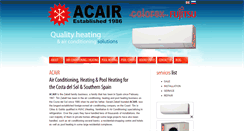 Desktop Screenshot of acair.com