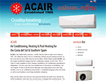 Tablet Screenshot of acair.com